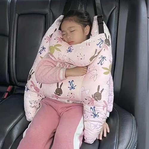 Miniatura 2 de xiteluo Forma de H - Soporte de cabeza para dormir de coche para niños, almohadas de viaje para asiento de automóvil, almohada en forma de H para