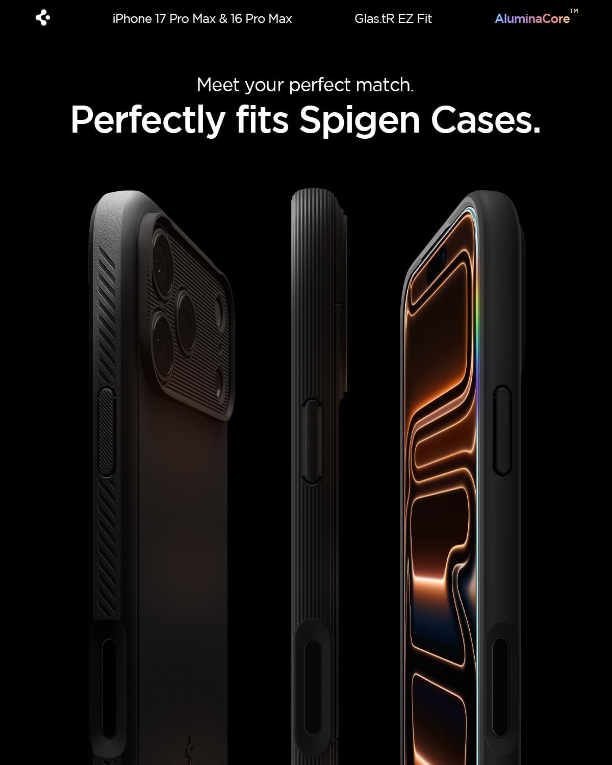 Ultimate Protection: Spigen AluminaCore Tempered Glass Protector for iPhone...