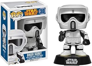 Funko Pop! Star Wars: Biker Scout #35 Vinyl Bobble-Head Figure (Bundled with Pop Box Protector CASE)
