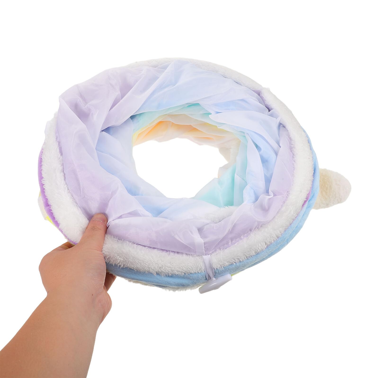 Tunnel Extensible pour Chat 119 CM Froissement Intégré Tunnel Interactif en Spirale pour Chatons et Petits Animaux d'Intérieur d'exercice Pliable Stimulant L'Activité Physique