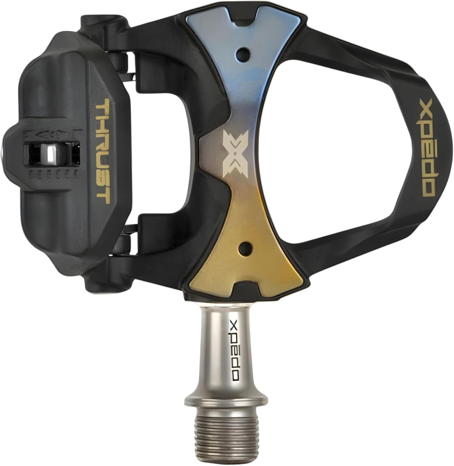 XPEDO Thrust 8 Clipless Road Bicycling Pedals | Carbon Body, 3 Sealed Bearings, Adjustable Tension | Look Keo Compatible