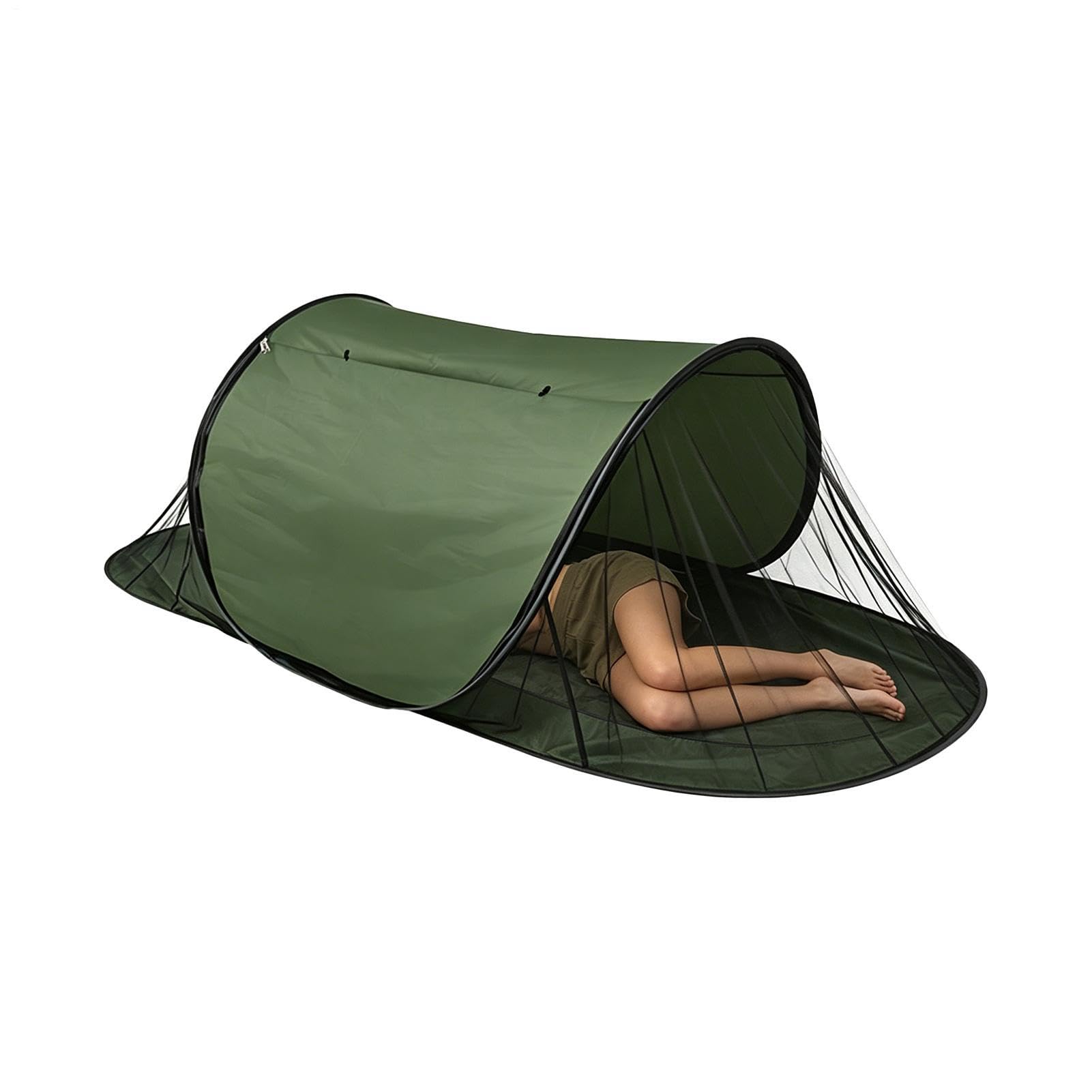 Tienda malla de campamento portátil y casa de campaña con mosquitera para picnic y playa