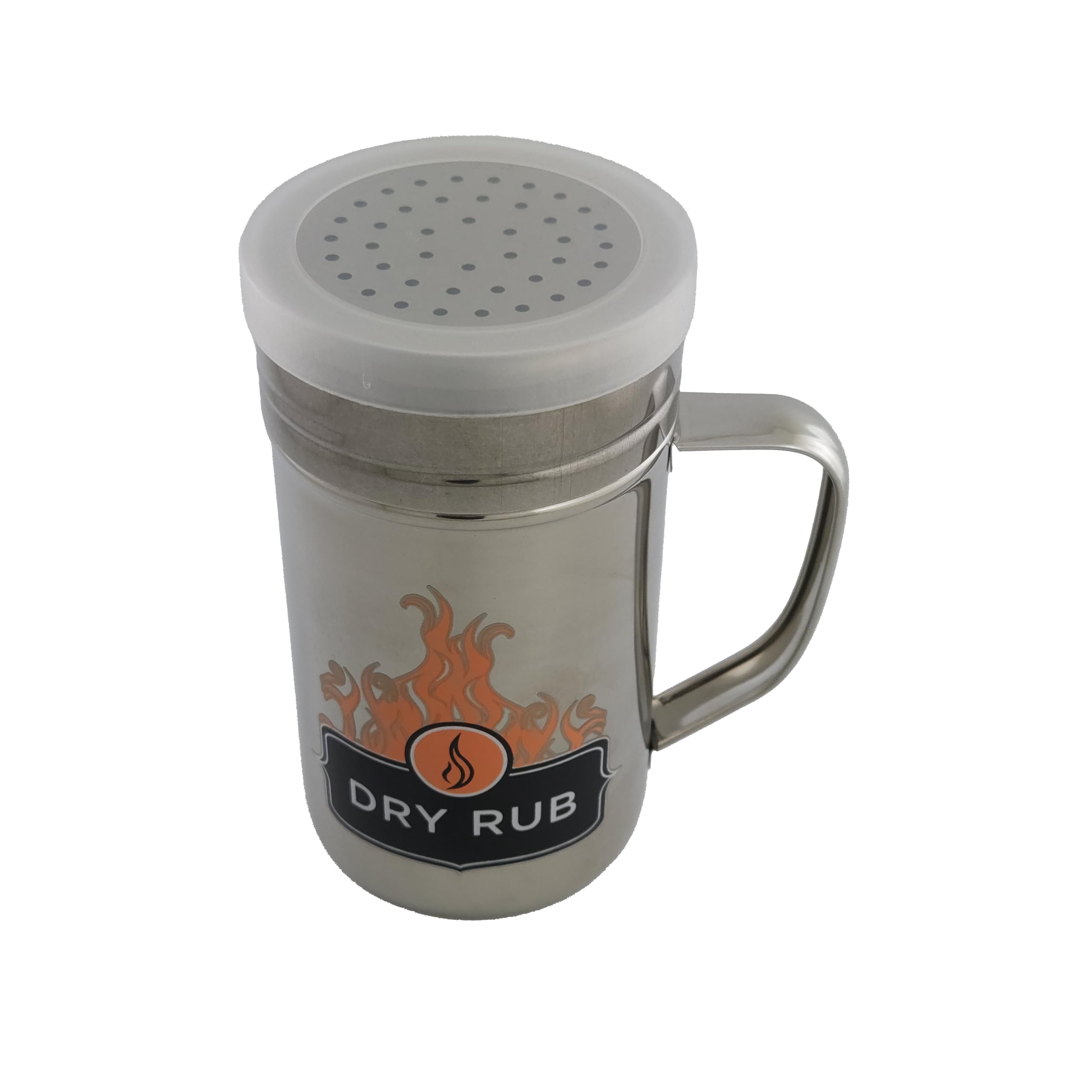 Coctelera seca de acero inoxidable con tapa, dispensador de condimentos de 13oz 6
