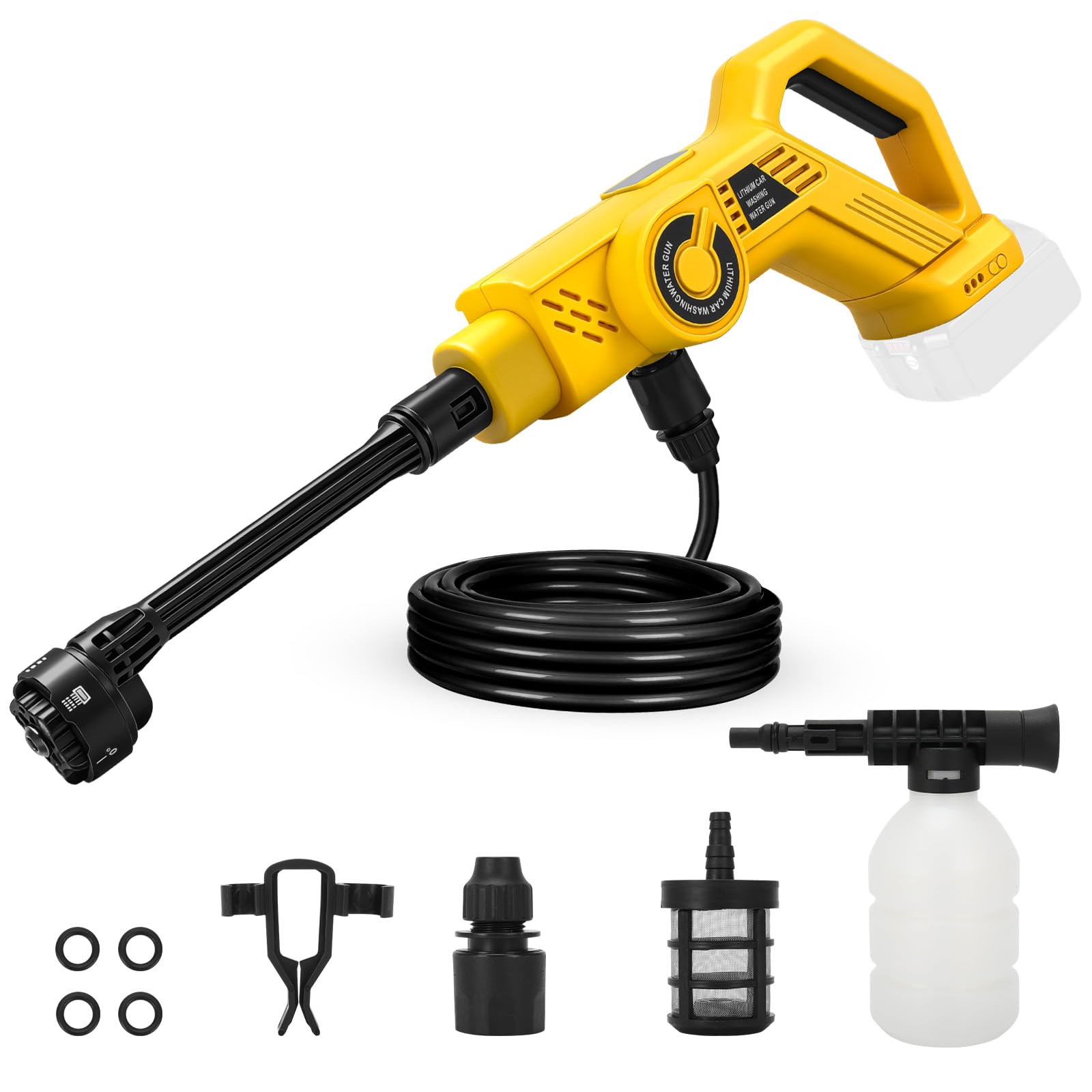 WingFly Cordless Pressure Washer for Dewalt 18V,20v Battery, Portable