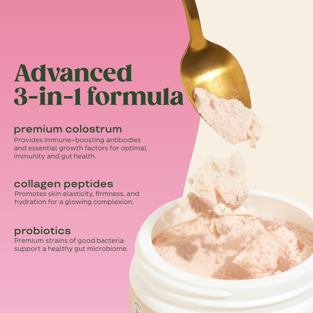 Bloom Nutrition Bovine Colostrum Powder, Strawberries & Cream, 25 Servings — Amazon image 5
