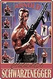 Commando by Arnold Schwarzenegger Movie Poster Poster Metal Sign Decor - 8 x 12inch Bar Pub Garage Man Cave Wall Art