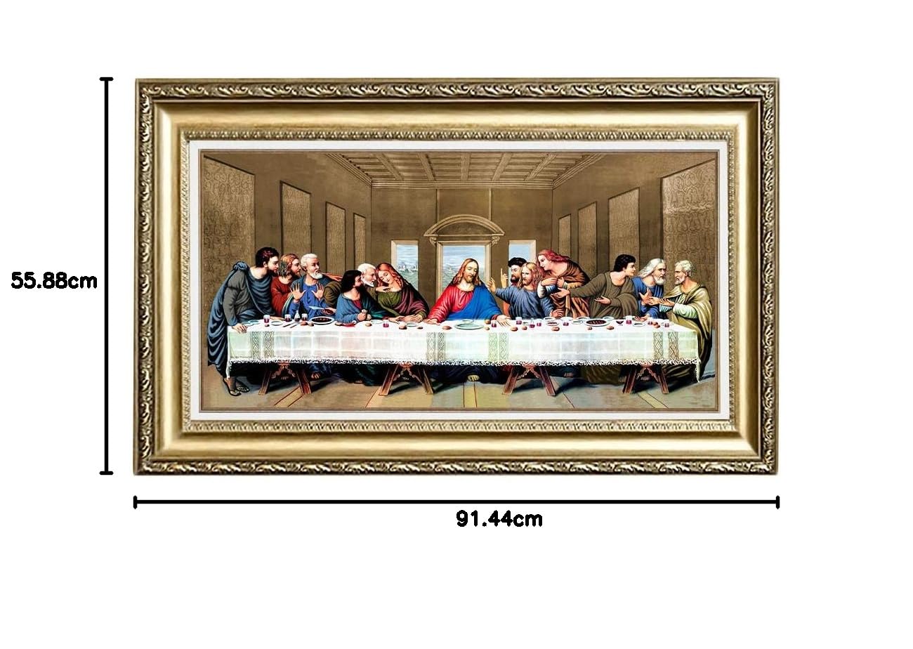 真作　夭折の画家　加藤由衣　[晩餐会] Amazon.co.jp: Eliteart-最後の晩餐 L : ホーム＆キッチン