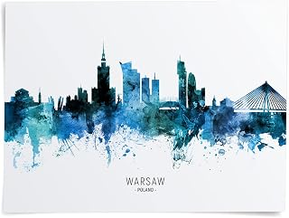 Warsaw Poland Skyline Art Print (50x70cm poster) -20674