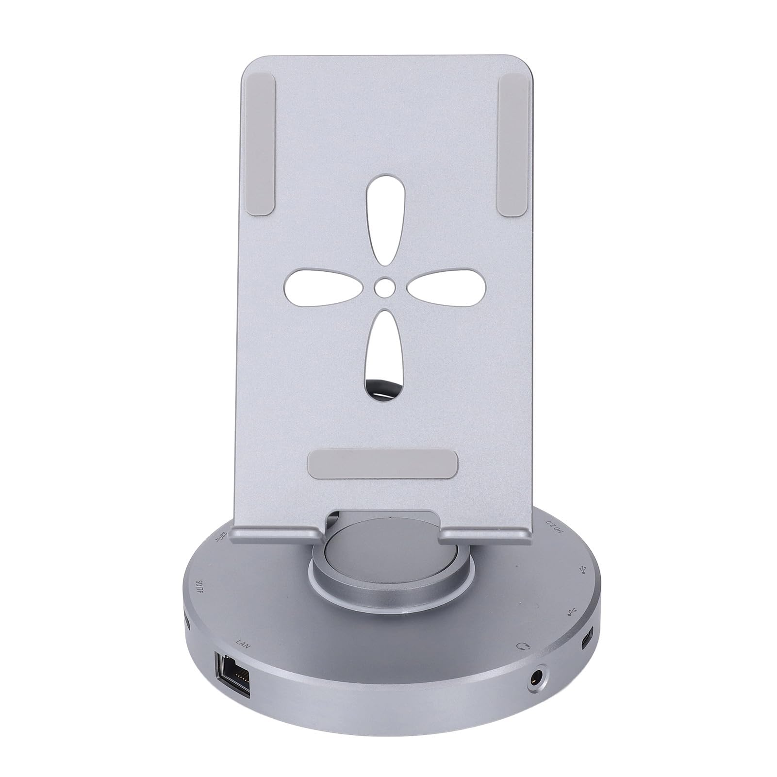 Demeras 10 en 1 Estación de Acoplamiento del Eje USB con Soporte para Tableta Portátil y Consolas de Juegos Aleación de Aluminio