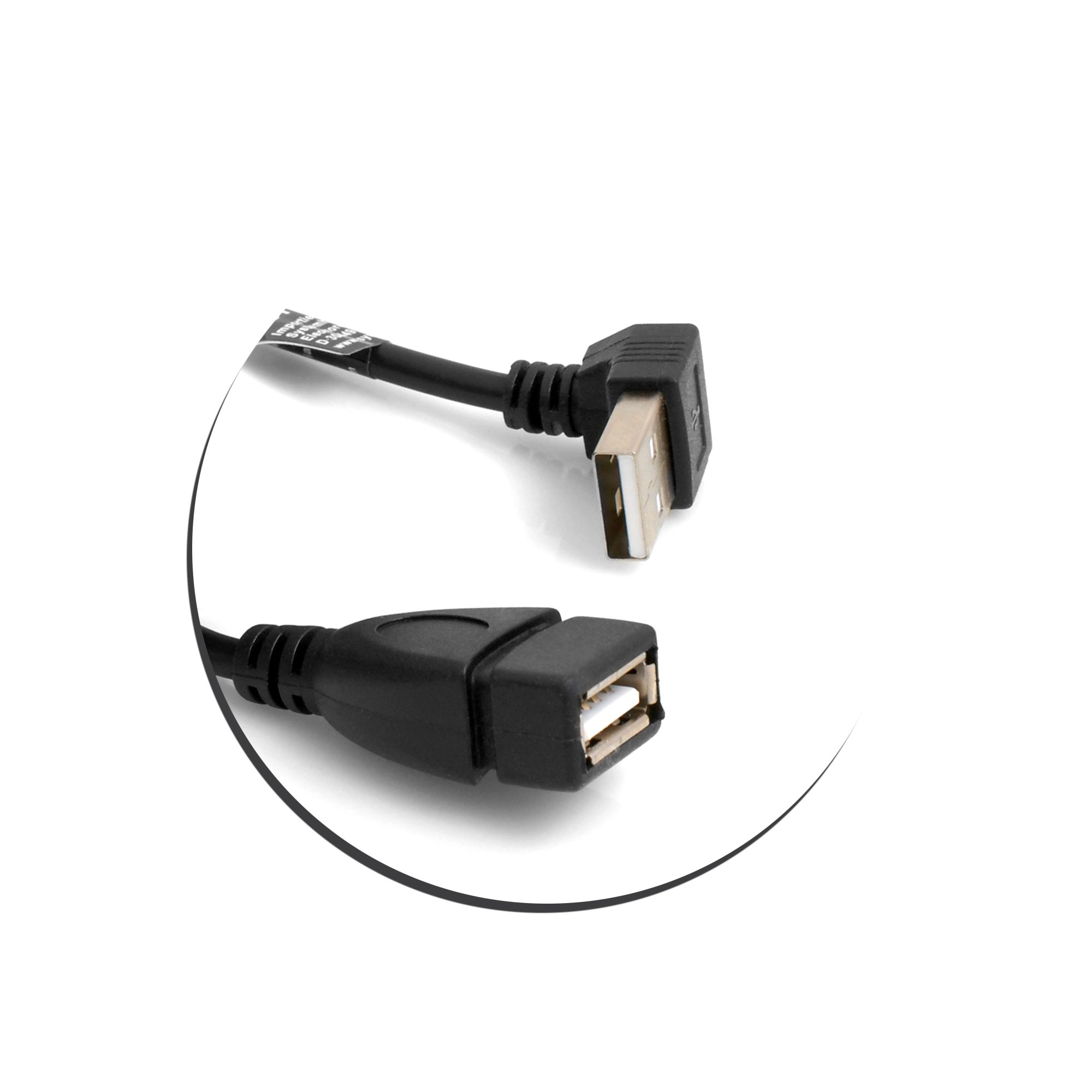 SunshineTronic Kabel Micro USB Kabel 90° Abwärts Gewinkelt Winkel