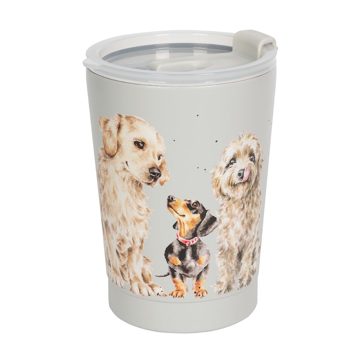 Wrendale Designs by Hannah Dale A Dog's Life' Dog Thermal Travel Cup, Multi, 320ML - Image 2
