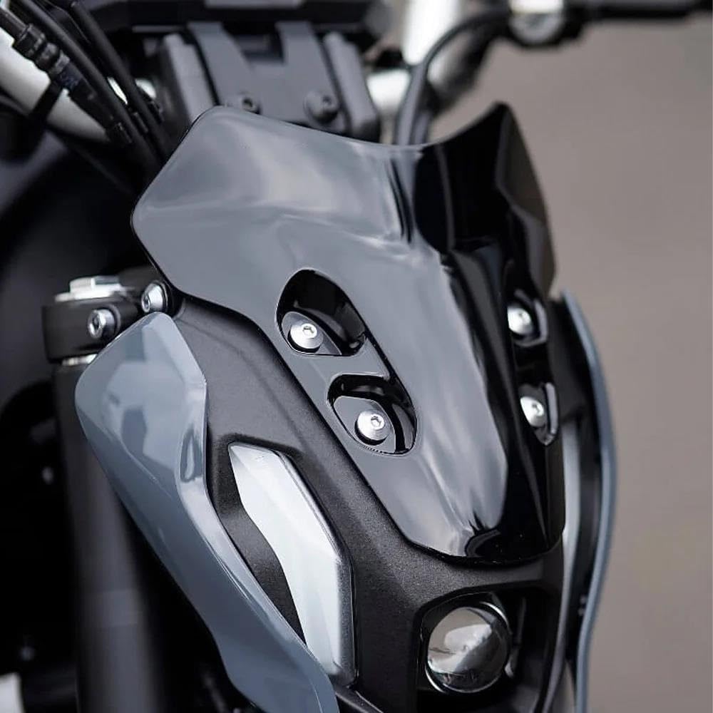 Per Yamaha Per MT-07 2021 2022 2023 Moto Parabrezza Deflettori Vento Shield Protezione Dello Schermo Parti(NERO)