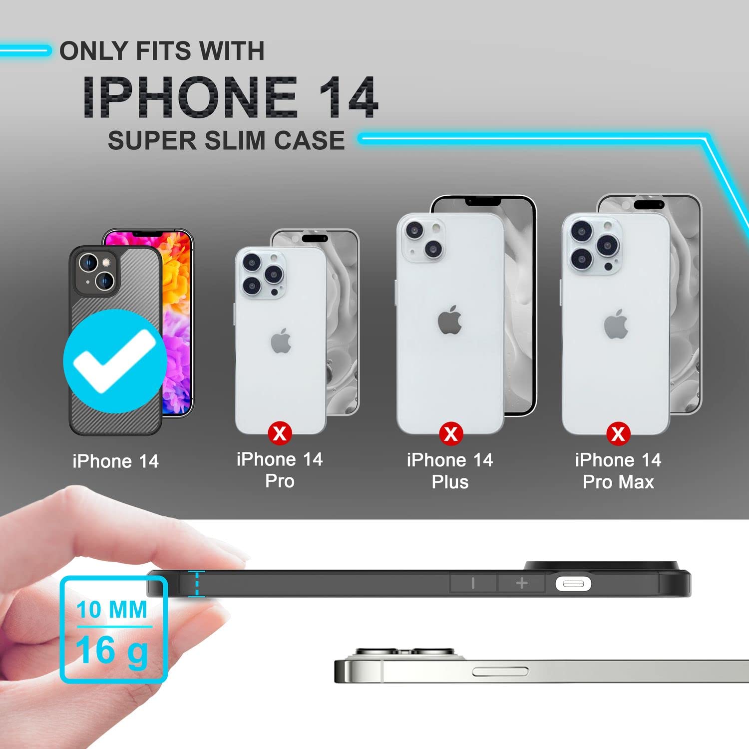 NALIA Custodia Silicone Effetto Pelle per iPhone 14 Plus - Grip & Opaca - BARRON Cover Protettiva (Anti-Impronta, Antiurto & Sottile) - Marchio Tedesco