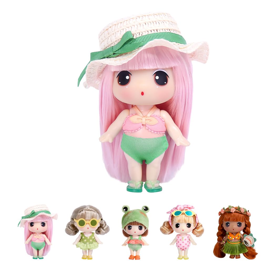MINISO Beach Series 11Cm Doll Blind Box - Assorted 5 Patterns(A Pattern)