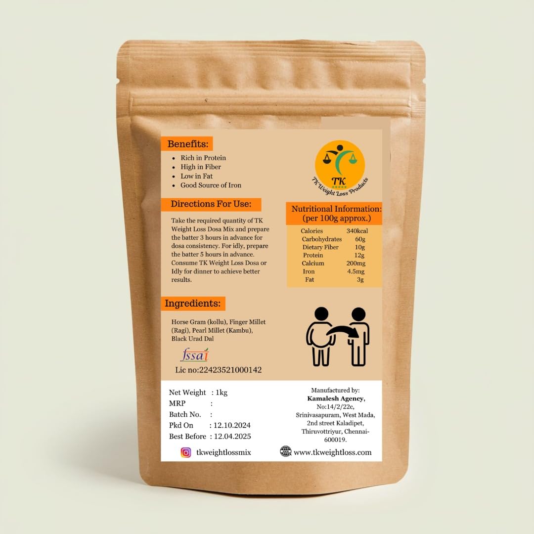 TK Weightloss Powde Products | Weight Loss Dosa Mix, Nutrient-Rich