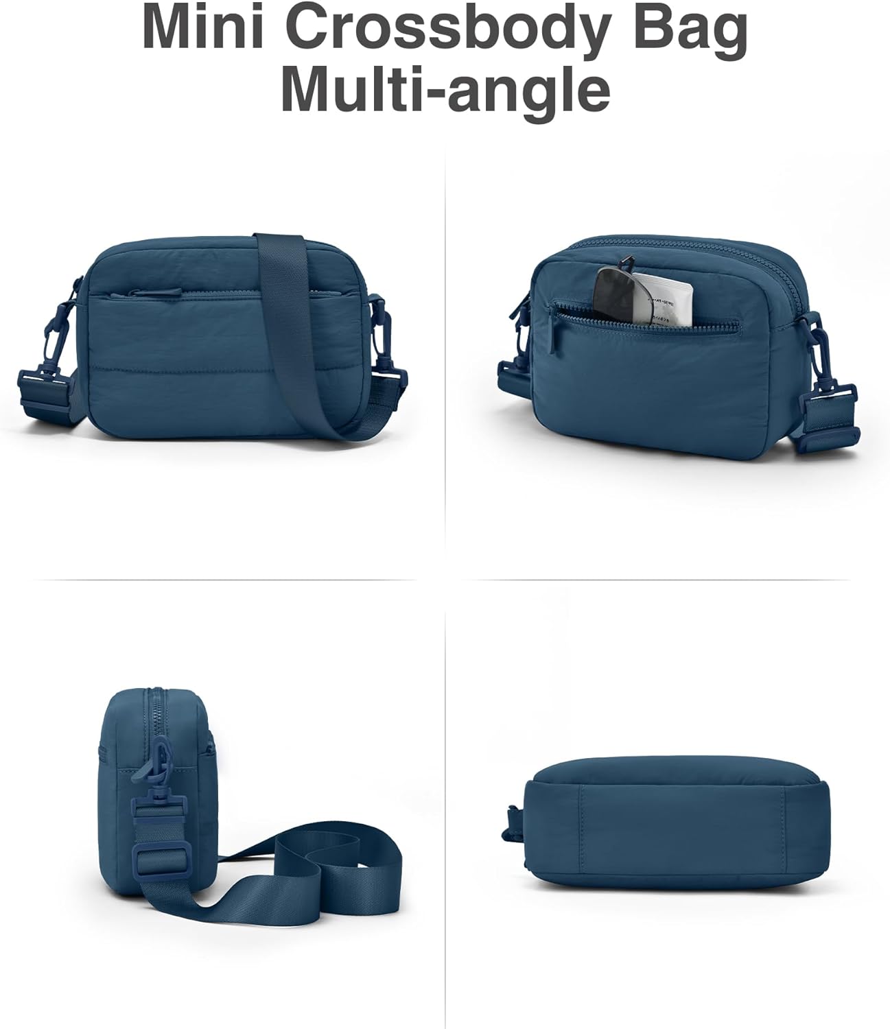 Gitus Crossbody Bags for Women Small Puffy Shoulder Handbag Travel Cross Body Purse with RFID Blocking Cards Slot - Image 7