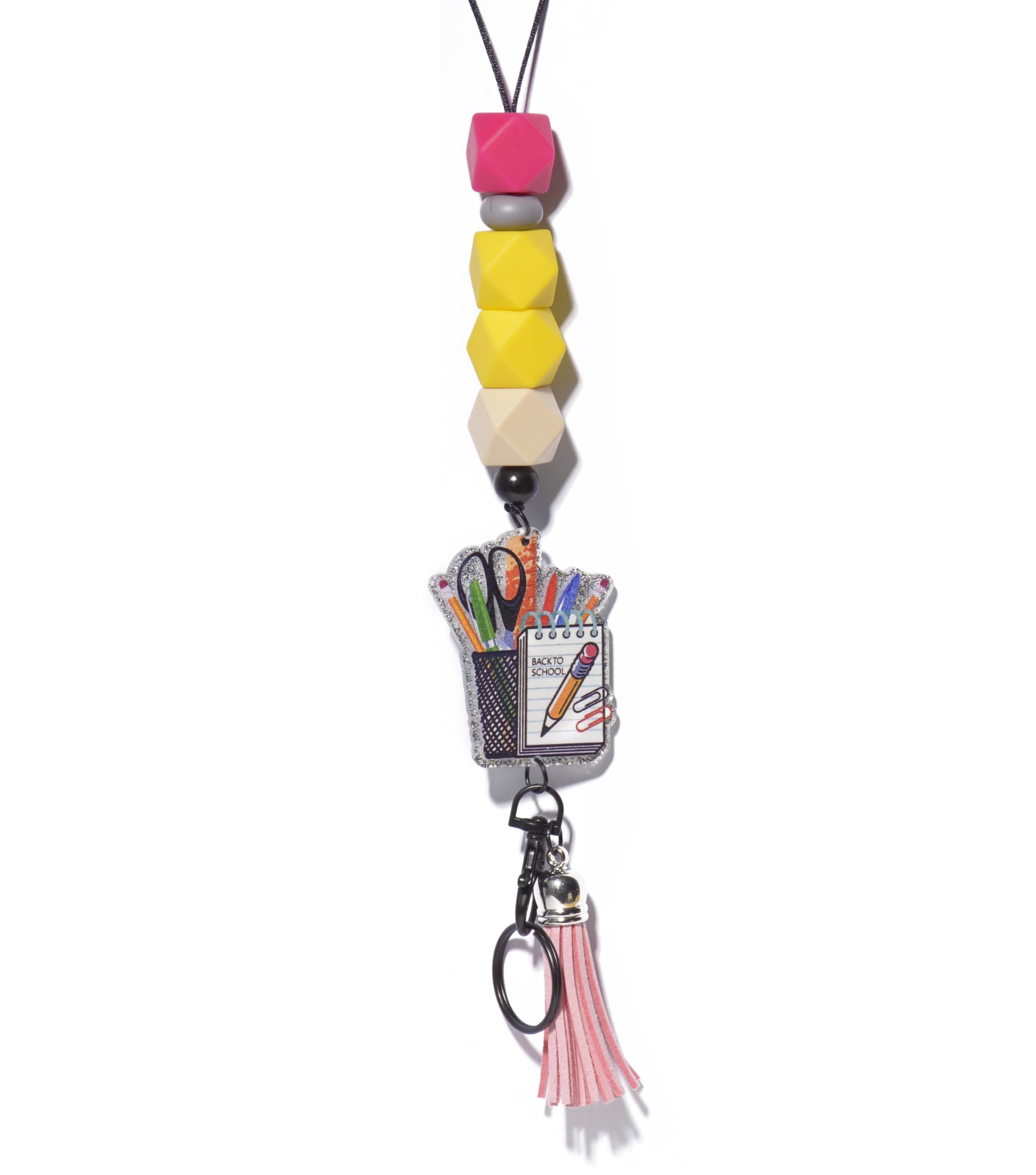 Cordon enseignant perles silicone porte-badge Thanksgiving - 8