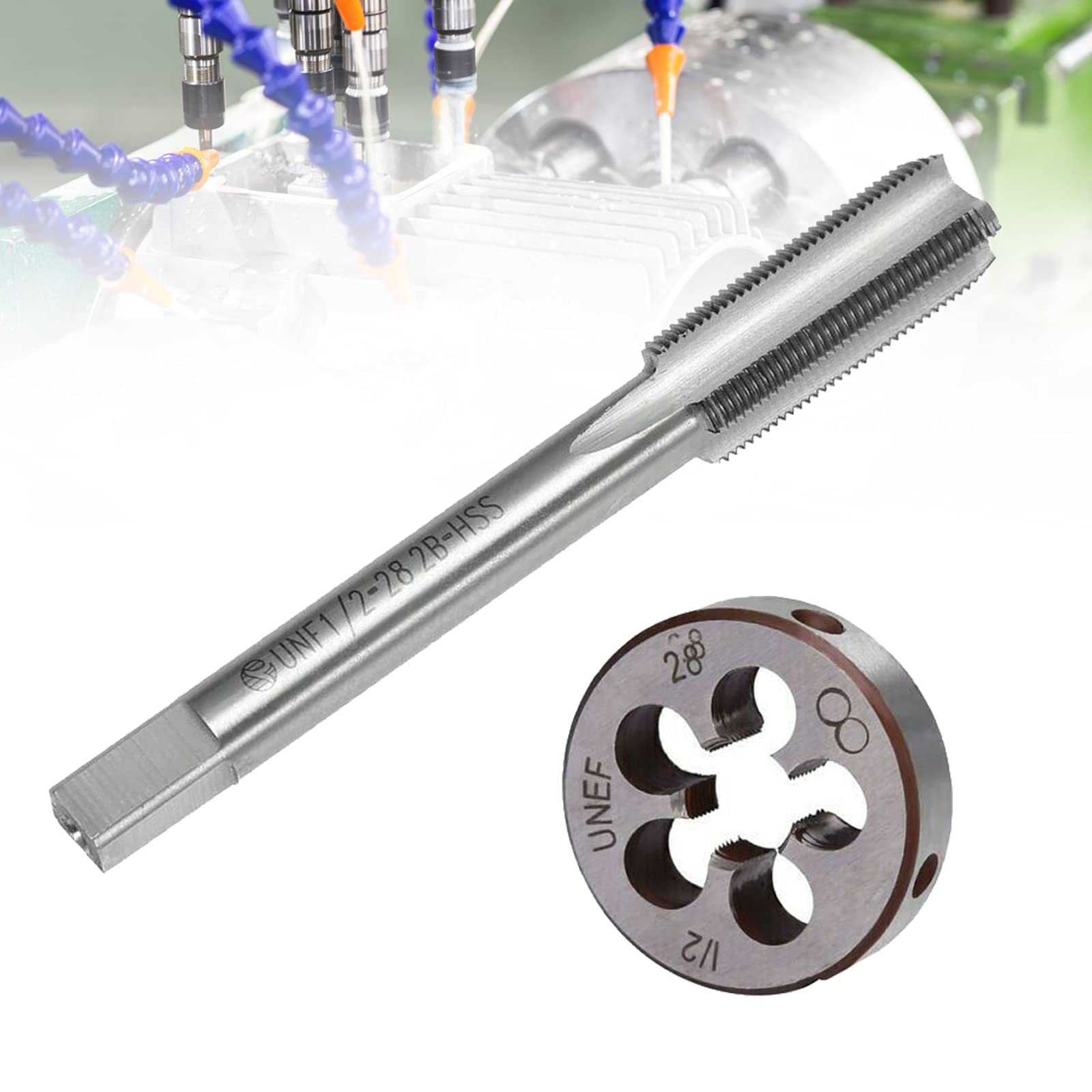 WMLBKTap and Die Set,1/2-28 1/2x28 TPI UNEF HSS Thread Tool,1/2"