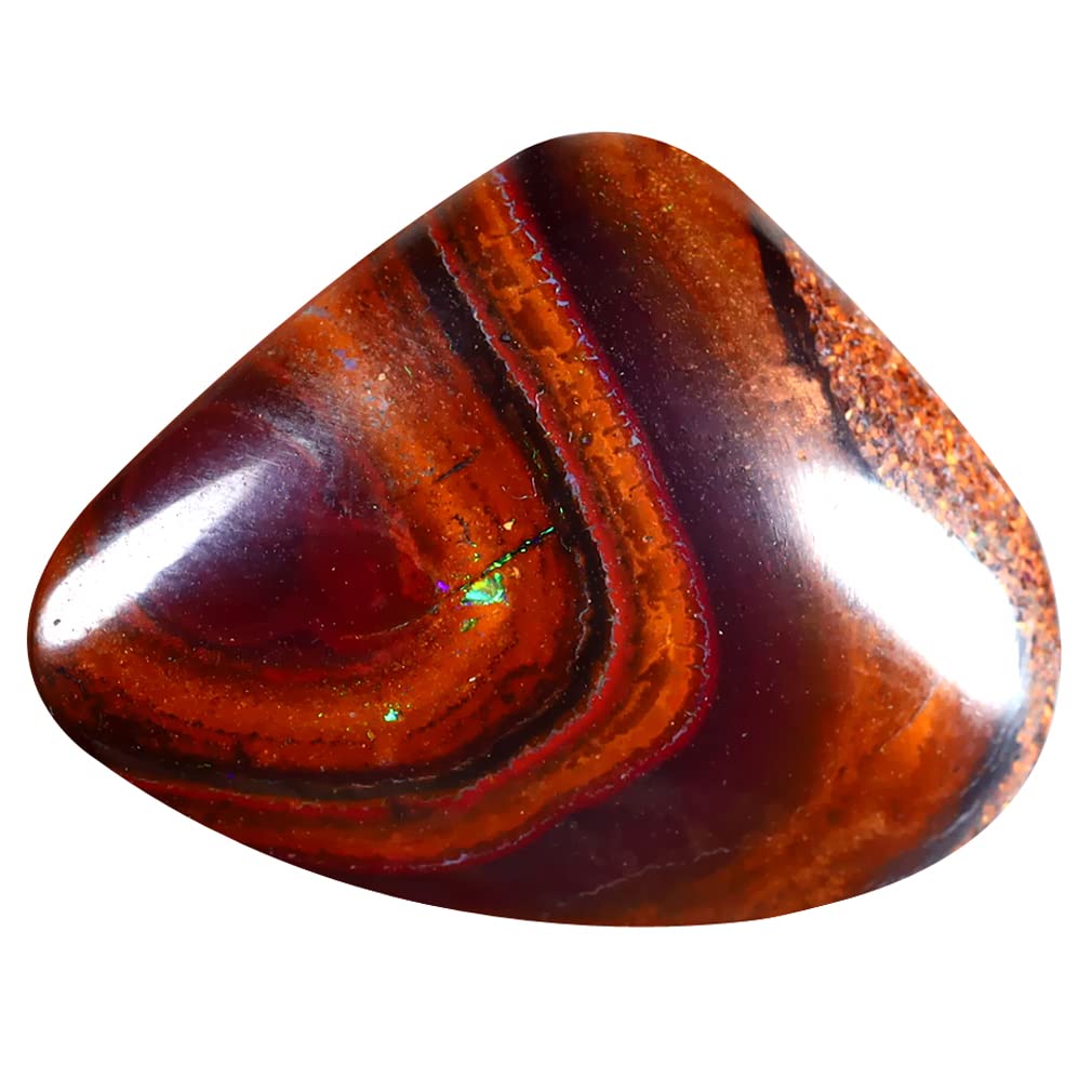 Pierre précieuse opale rocheuse Koroit multicolore de 14.45 carats - 3