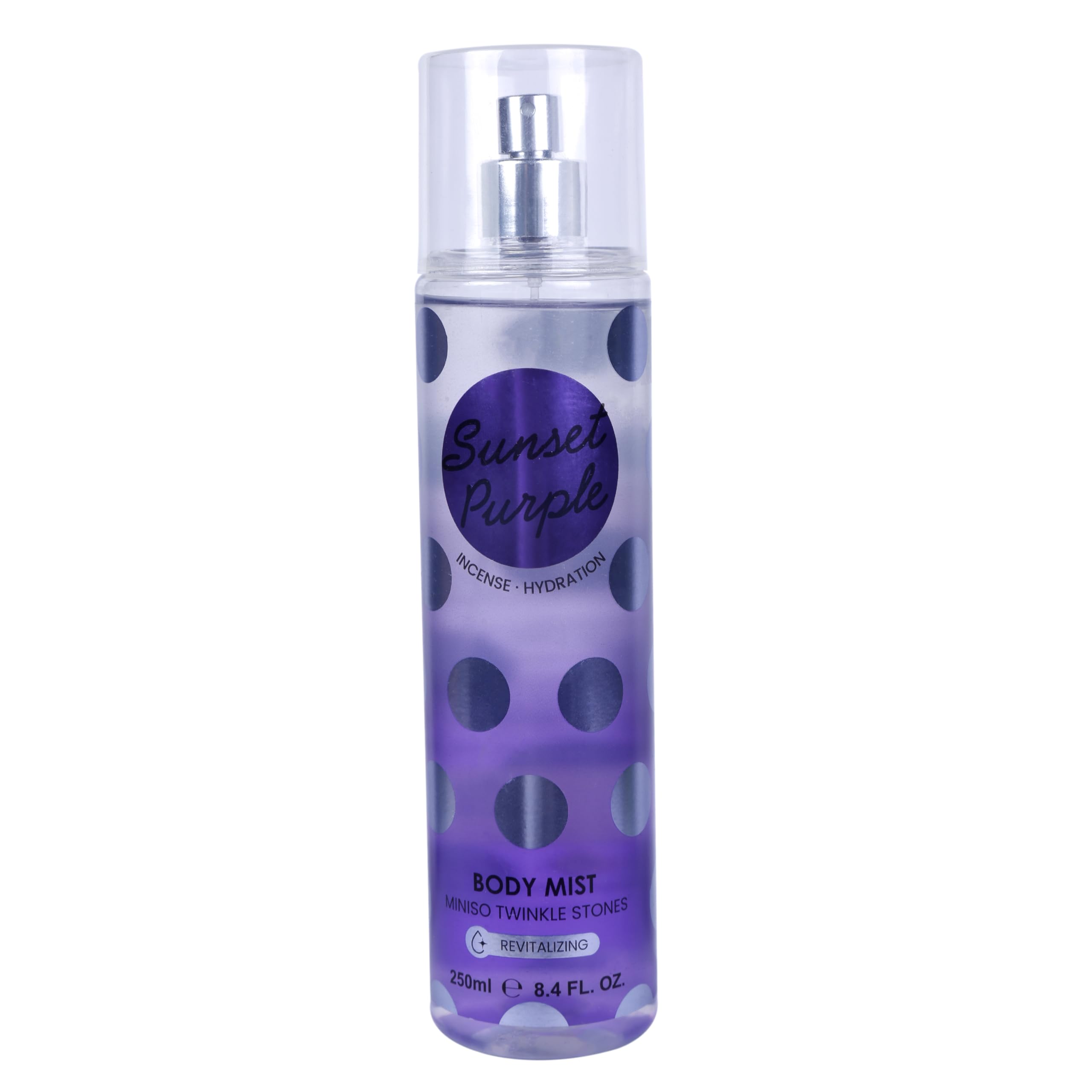 MINISO Twinkle Stones Deodorant Body Spray for Men and Women, 250ML (Sunset Purple)-image-1