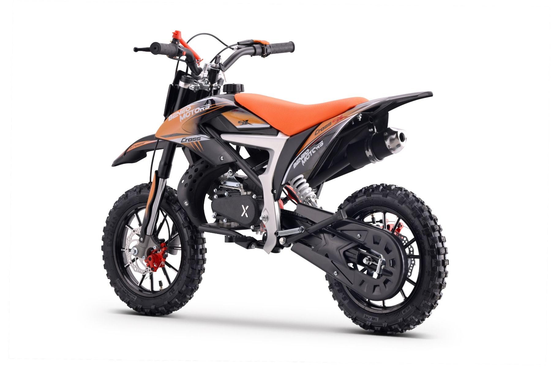 Motocross per giovani piloti Beneo Motors CROSS SX arancione – 50cc Dirtbike Dirt Bike CrossBike CrossBike DirtBike Bag 50cc Pitbike PocketBike Motocross Motocross Moto Motorbike