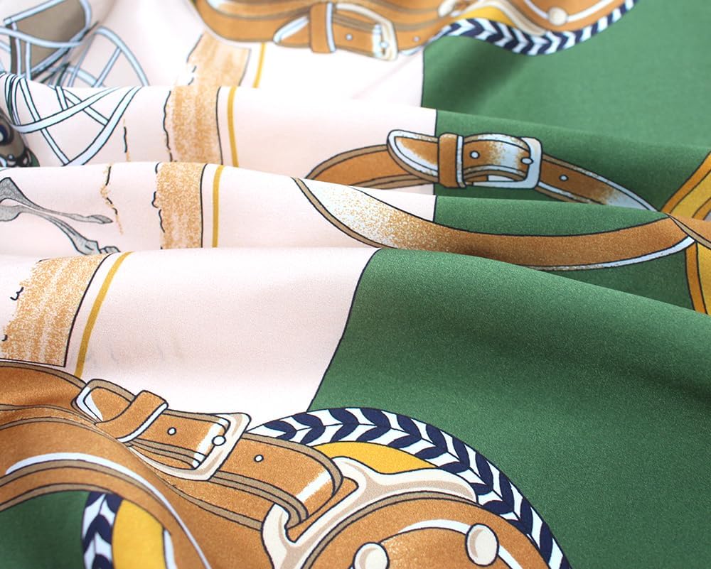 ANDANTINO 100% Pure Mulberry Silk Scarf 35" Large Square Lightweight Headscarf –Women’s Hair Wraps-With Gift Packed - Image 5