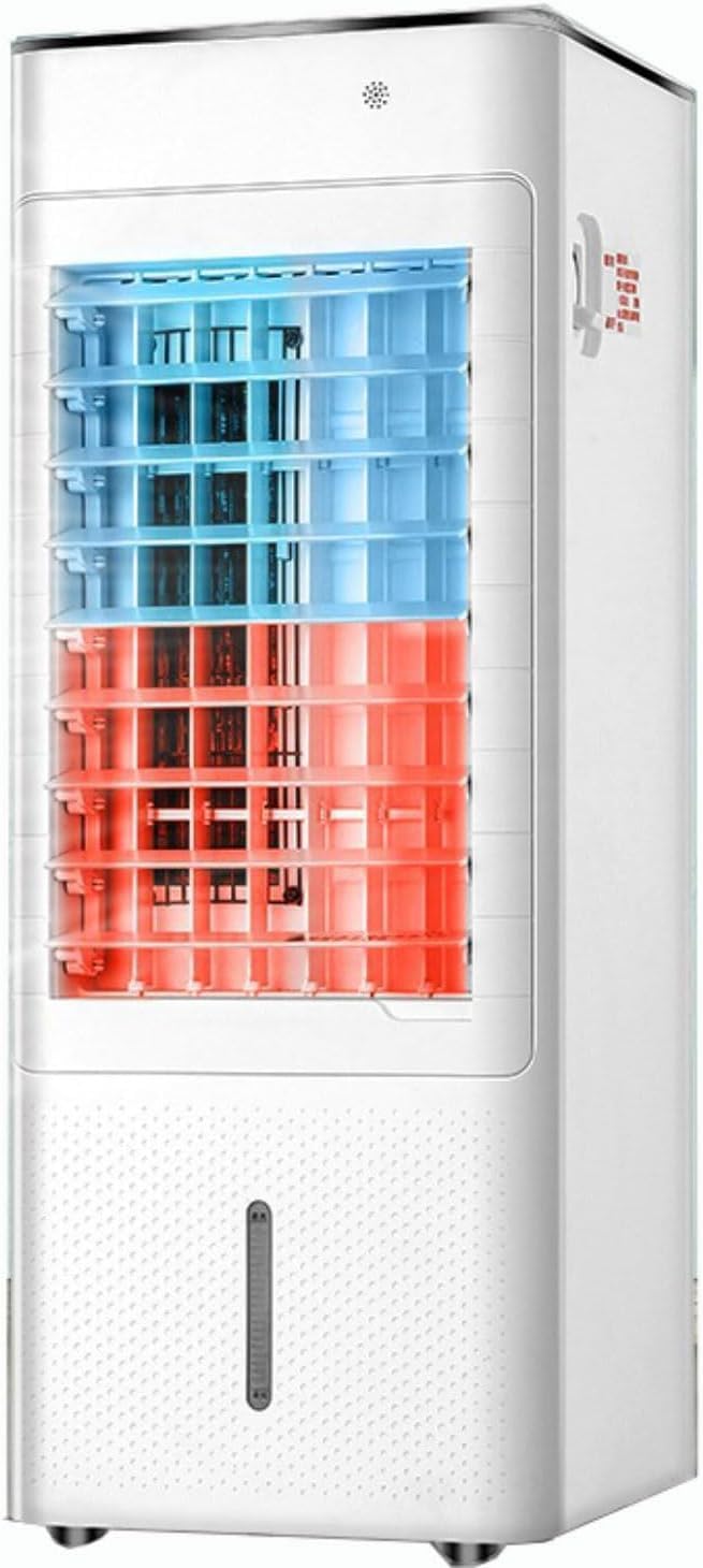 ZHENCHAO Portable Air Conditioner, 7L Evaporative Air Cooler 4 in 1 with Heater, Fan, Humidifier, 12H Timer, 3 Speeds, 120° Oscillation for Home Room Office, No Hose Needed