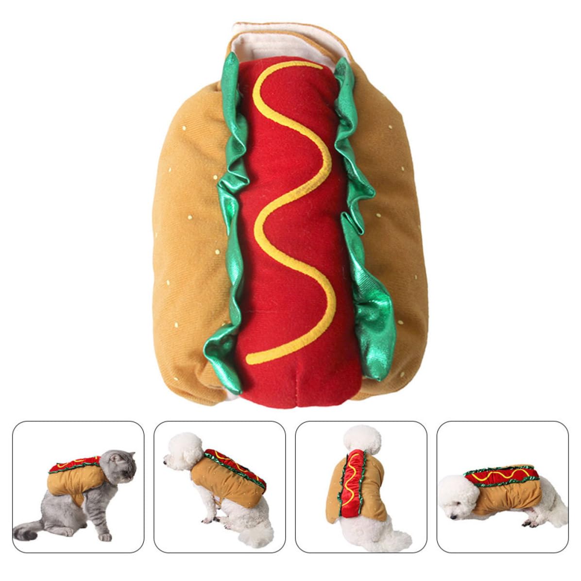 Alasum Costume e Stile Creativo e Adorabile e Arancia in Poliestere per Cani e Gatti per Leggero e Comodo Facile da Indossare per Feste e Carnevali Feste Carnevali