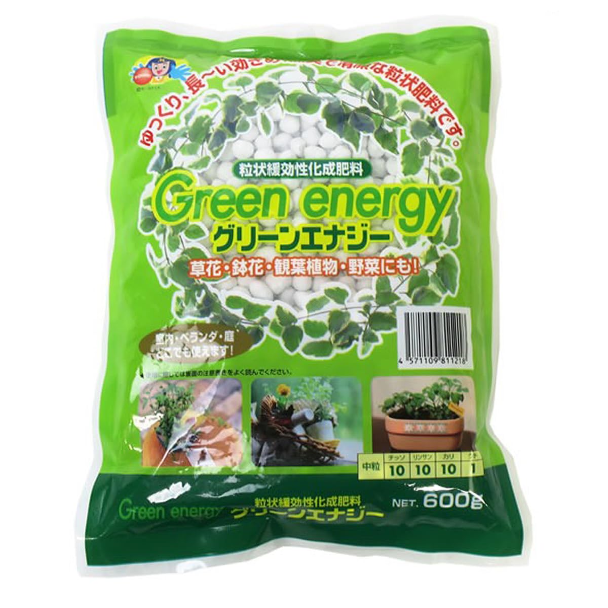 Amazon.co.jp: 化成肥料 Green energy 『グリーンエナジー』 600g 粒状