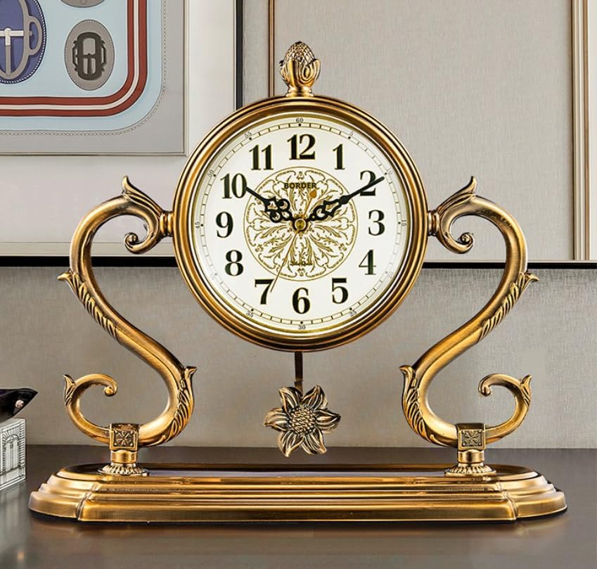 Reloj de Sobremesa grande de lujo digital con lectura clara y péndulo 6