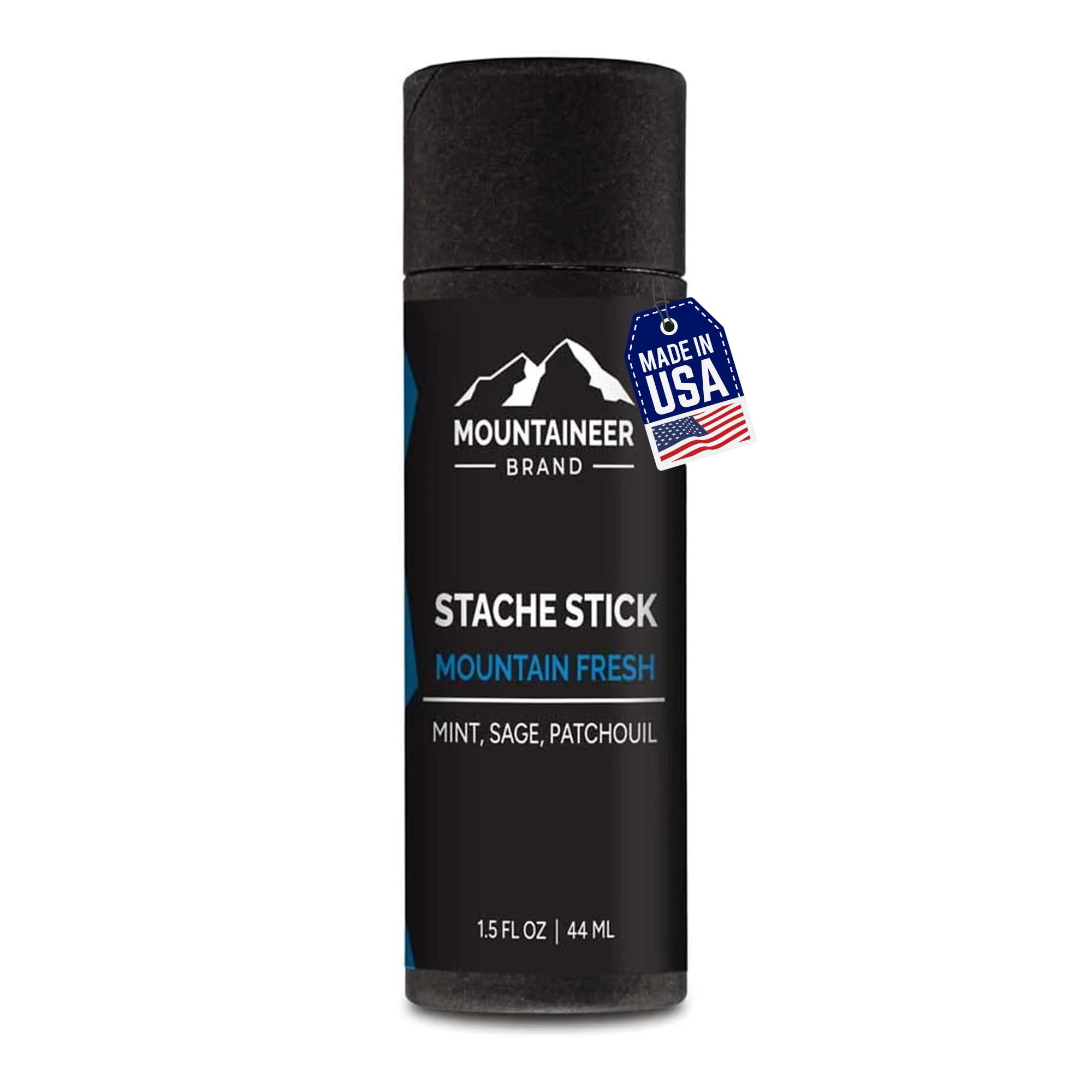 Mountaineer Brand Stache Stick | Mountain Fresh Scent | Made with Natural Ingredients West Virginia | Firm & Long Lasting Hold | Mustache Wax |