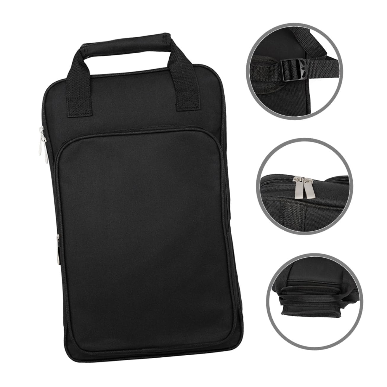 Bolsa para Baquetas de Percusión de Gran Capacidad Resistente Oxford Portátil con Correa de Hombro para Almacenamiento y Transporte Práctica y Escenario