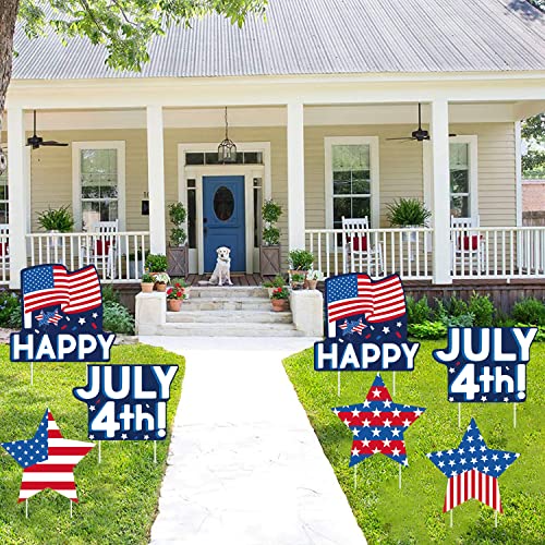 4Th Of July Yard Signs Memorial Day Decorations Outdoor, Fourth Of July Decorations Patriotic Decor Independence Day Decorative Garden Party Easter Decor For Home Lawn Patio #TOP4