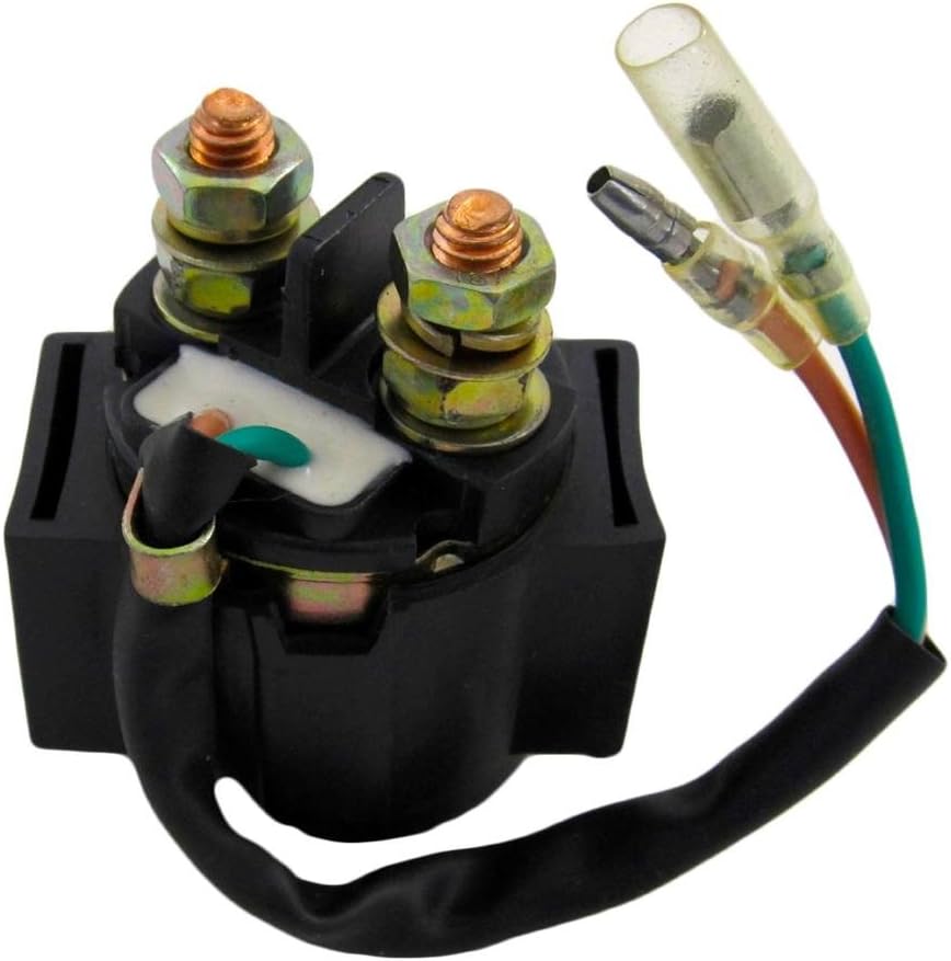 RAREELECTRICAL Starter Relay Compatible With Honda Cm400 Cm250 Custom Cl350 Cl360 Scrambler Cb500 Sl350 C70 Kawasaki Klt200 Duckster Klt250 12V 35850-He0-000 Cb350 Super Sport Cb360 Cb500t 325Cc