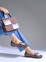 Shoetopia Classic Lace-Up Brown Ballet Flats for Women Fashion Sandals for Casual, Party & Daily Footwear EU40 gallery image