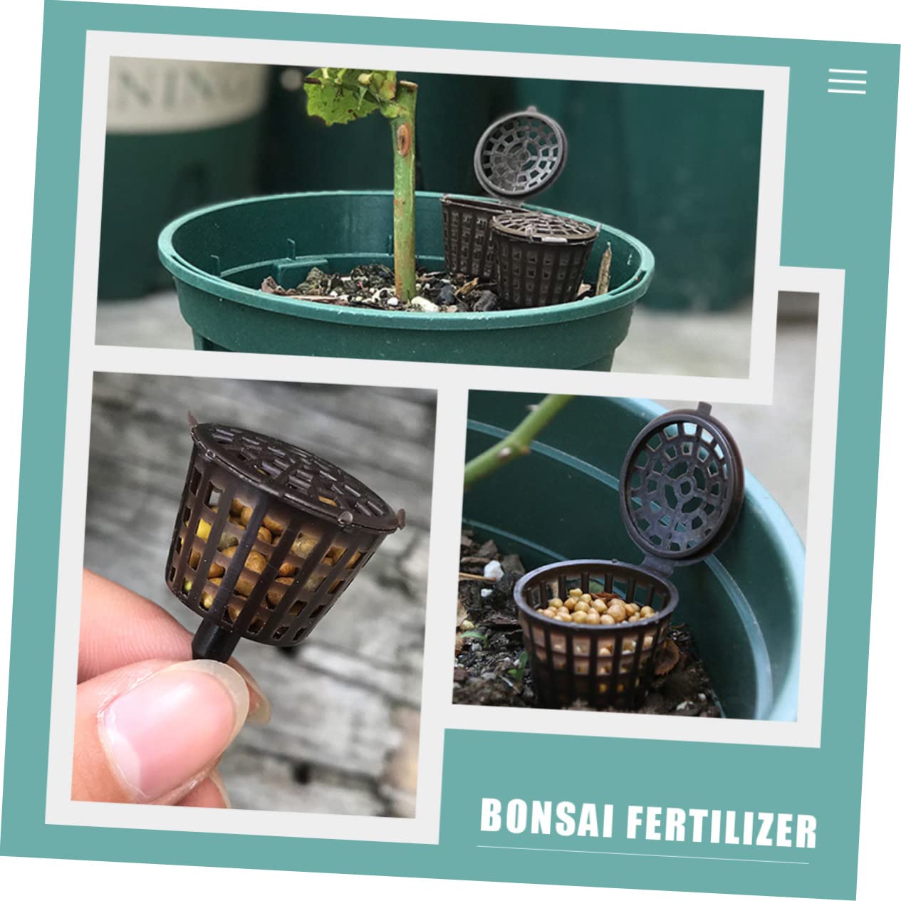 150stücke Bonsai Düngerboxen Praktische Pflanzgefäße Für Garten Und Bonsai Wiederverwendbare Kunststoffbehälter Einfachen Dosierung Von Düngerkristallen