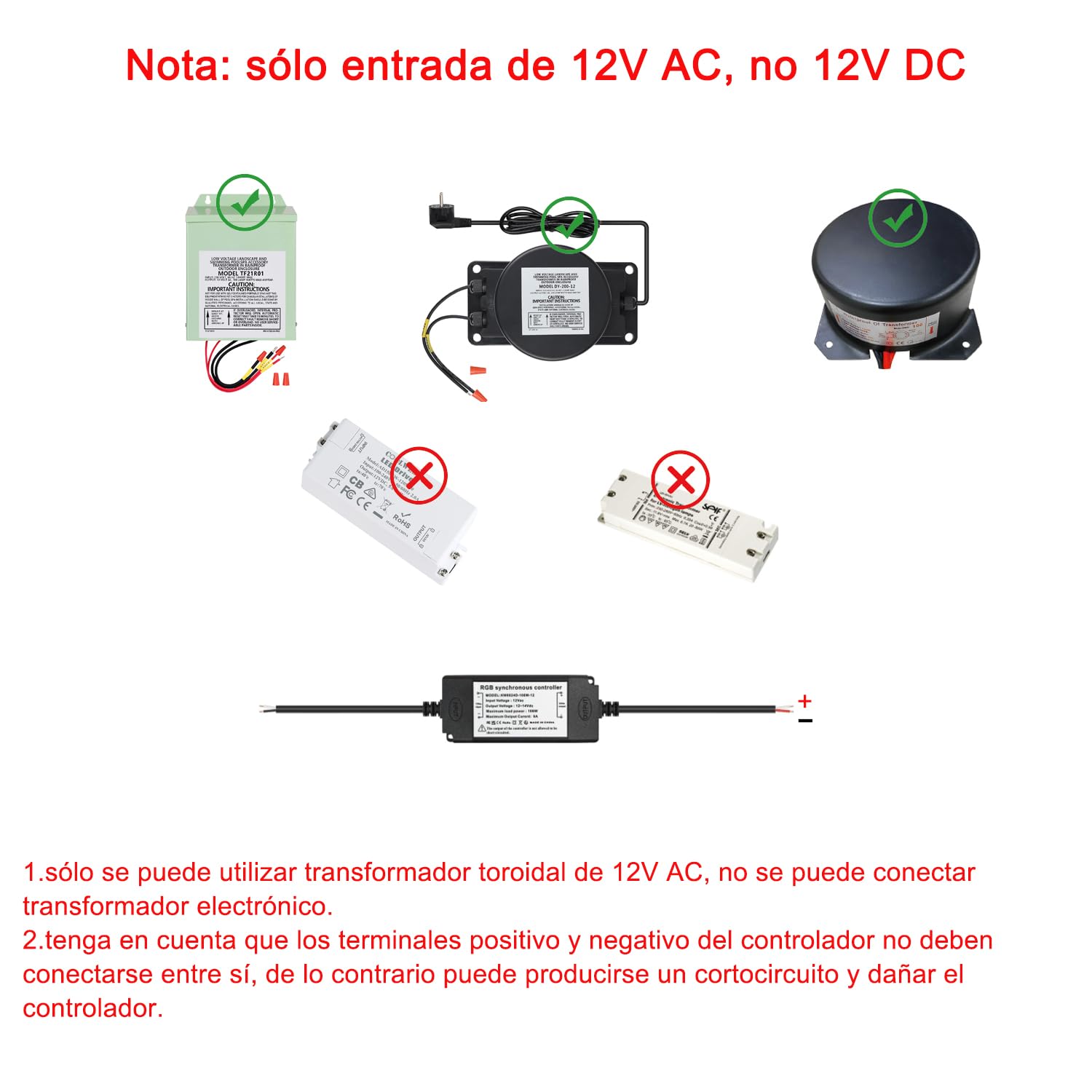 COOLWEST LED Piscina PAR56, Proyector Piscina RGBW Multicolor de 36W con Sincronizador Externo y Control Remoto IP68, AC 12V para Iluminación de Jardín
