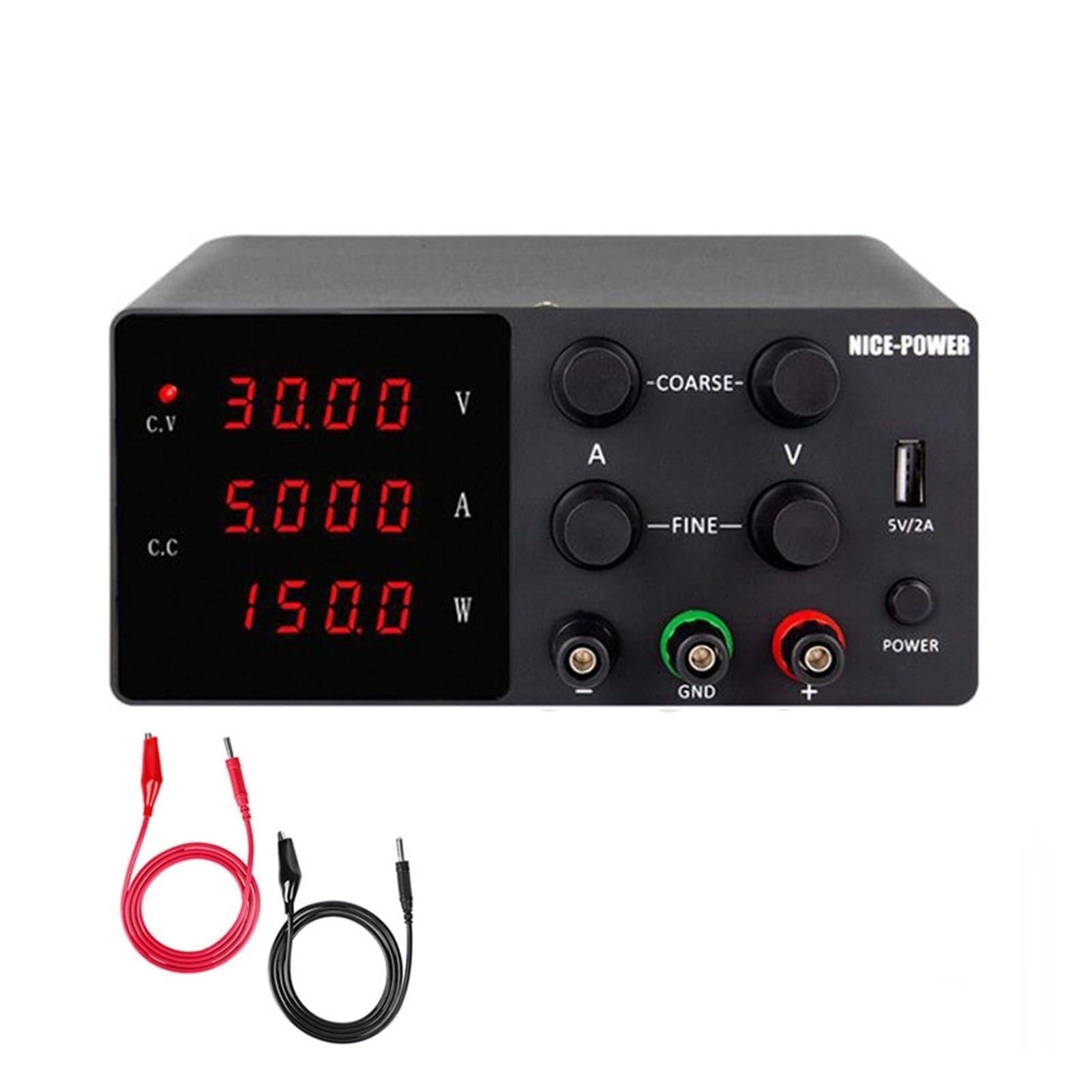 Alimentatore da laboratorio, Dc. Alimentazione regolabile a 4 cifre Lcd. Schermo Lab Bench Power Source 3 0V 10A 60 V 5A 120-V 3A AC Commutazione dell'alimentazione stabilizzata , alimentatore DC rego