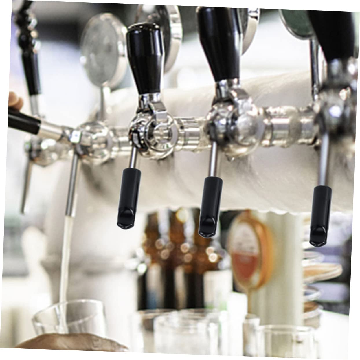 OKUMEYR 12-Pack Beer Tap Rubber Dust Covers - Keg Faucet Protector Plugs, Bar Supplies