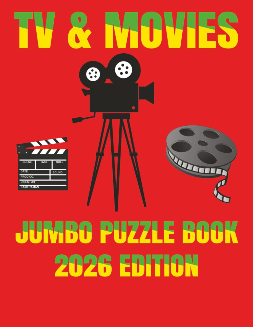 TV and Movies Jumbo Puzzle Book: Crosswords+Wordsearches