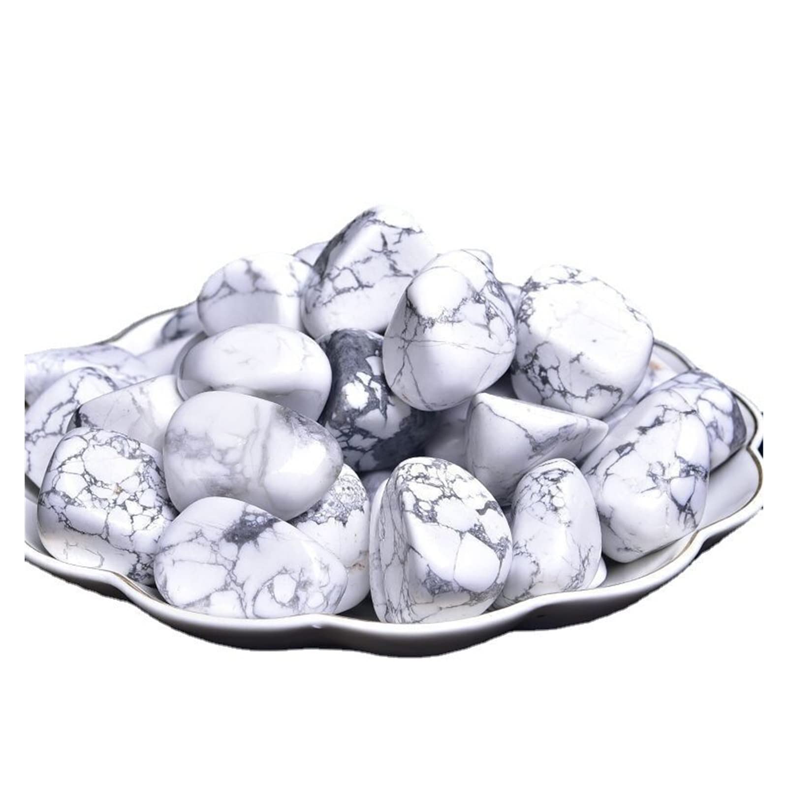 Howlita blanca natural en bruto cristal de cuarzo para coleccionistas de minerales