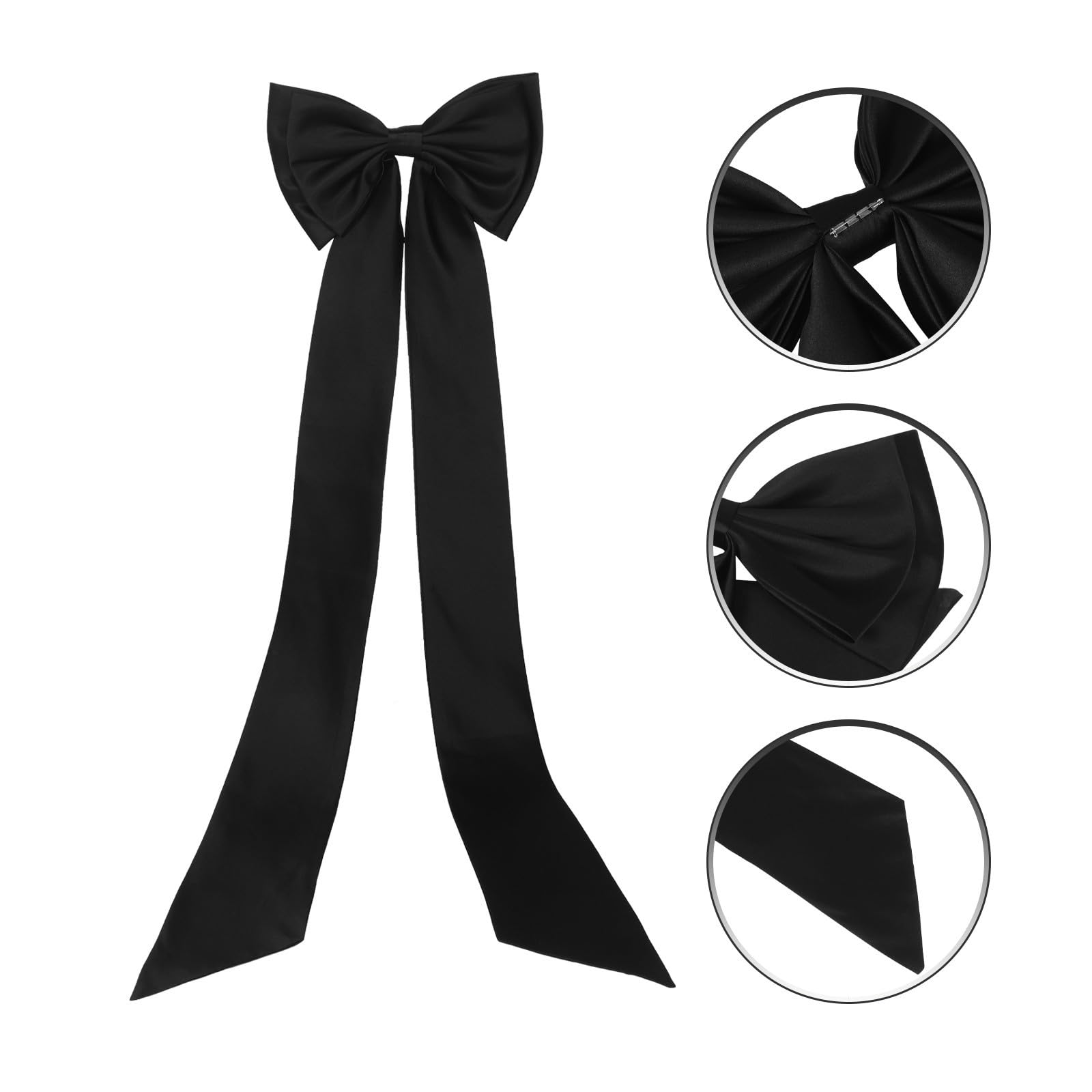 Sewroro 2 Stück Abnehmbarer Großer Schleppengürtel mit Elegantem Satin Bogen für Brautkleider Verstellbar Weich und Komfortabel für Hochzeiten und Besondere Anlässe