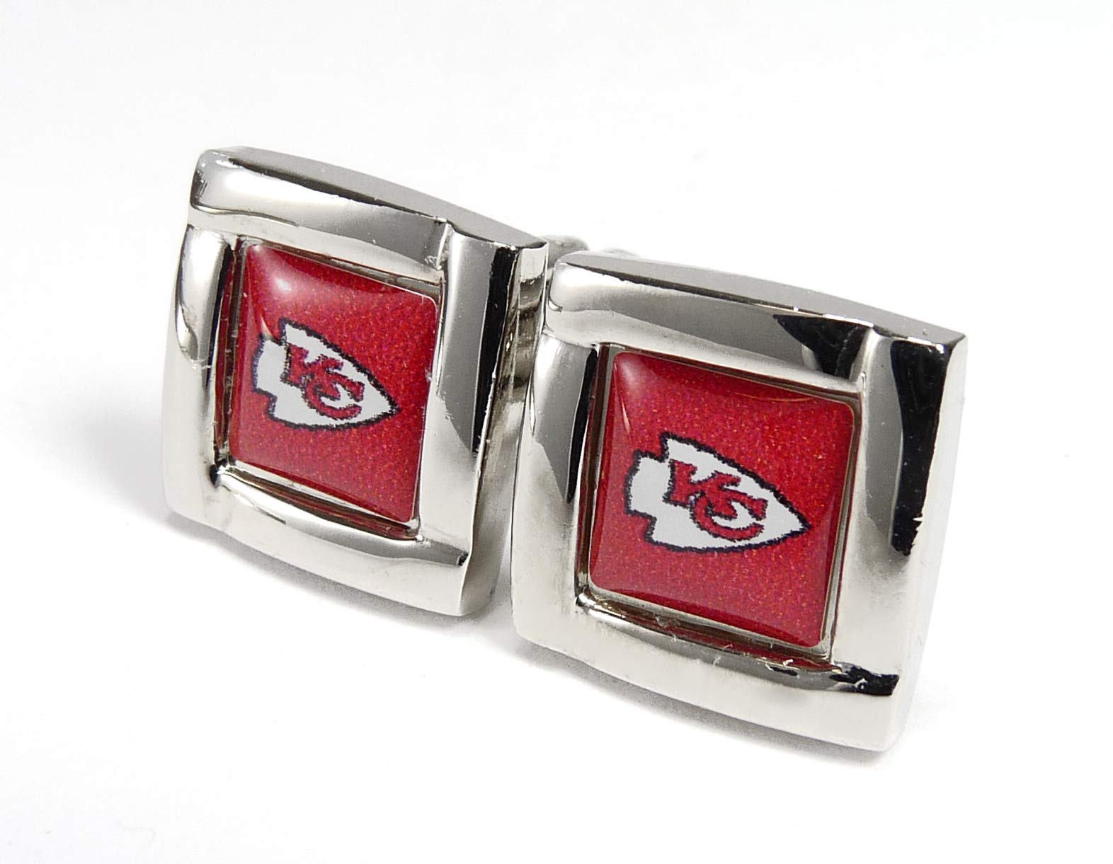 Aminco NFL Logo Square Cufflinks with Gift Box Set