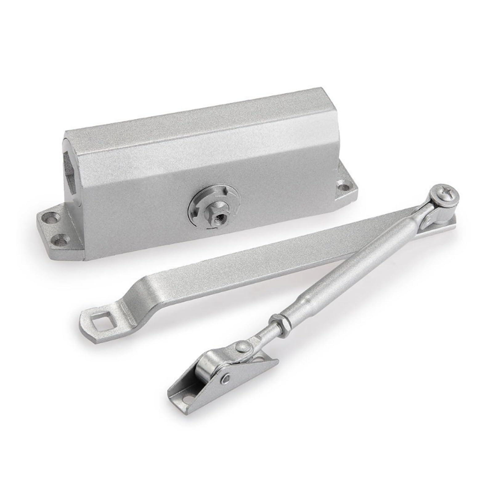 Chiudiporta Automatici, chiudiporta 25-35KG velocità di Chiusura/aggancio Regolabile in Alluminio Chiudiporta Automatici Sistema di Sicurezza apriporta