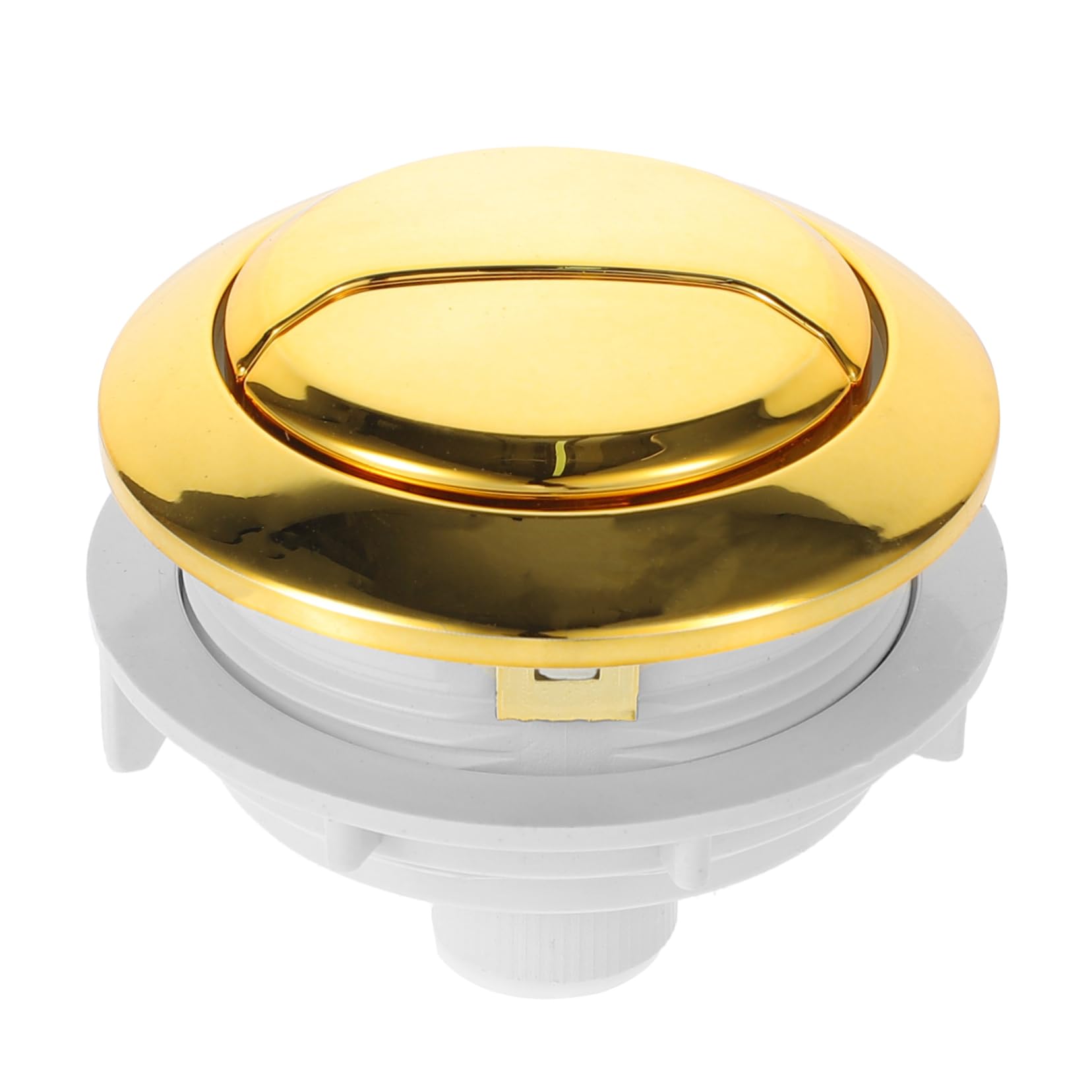 Sewroro Botón de Tanque para Inodoro de Doble Descarga, Plástico Dorado