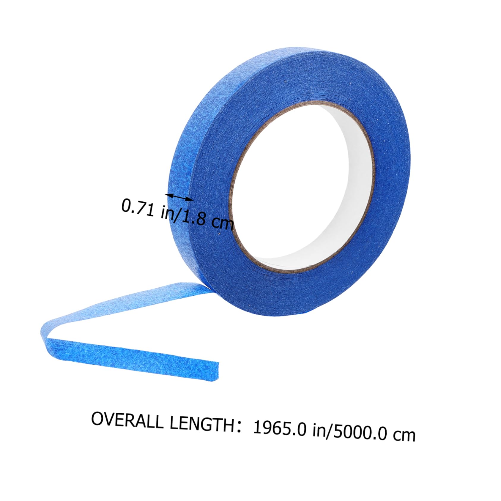 Cabilock 4Rolls Blue Painter Tape High Adhesive Drafting Masking Tape for Automotive Painting Crafting Labeling Wide Removable Residue