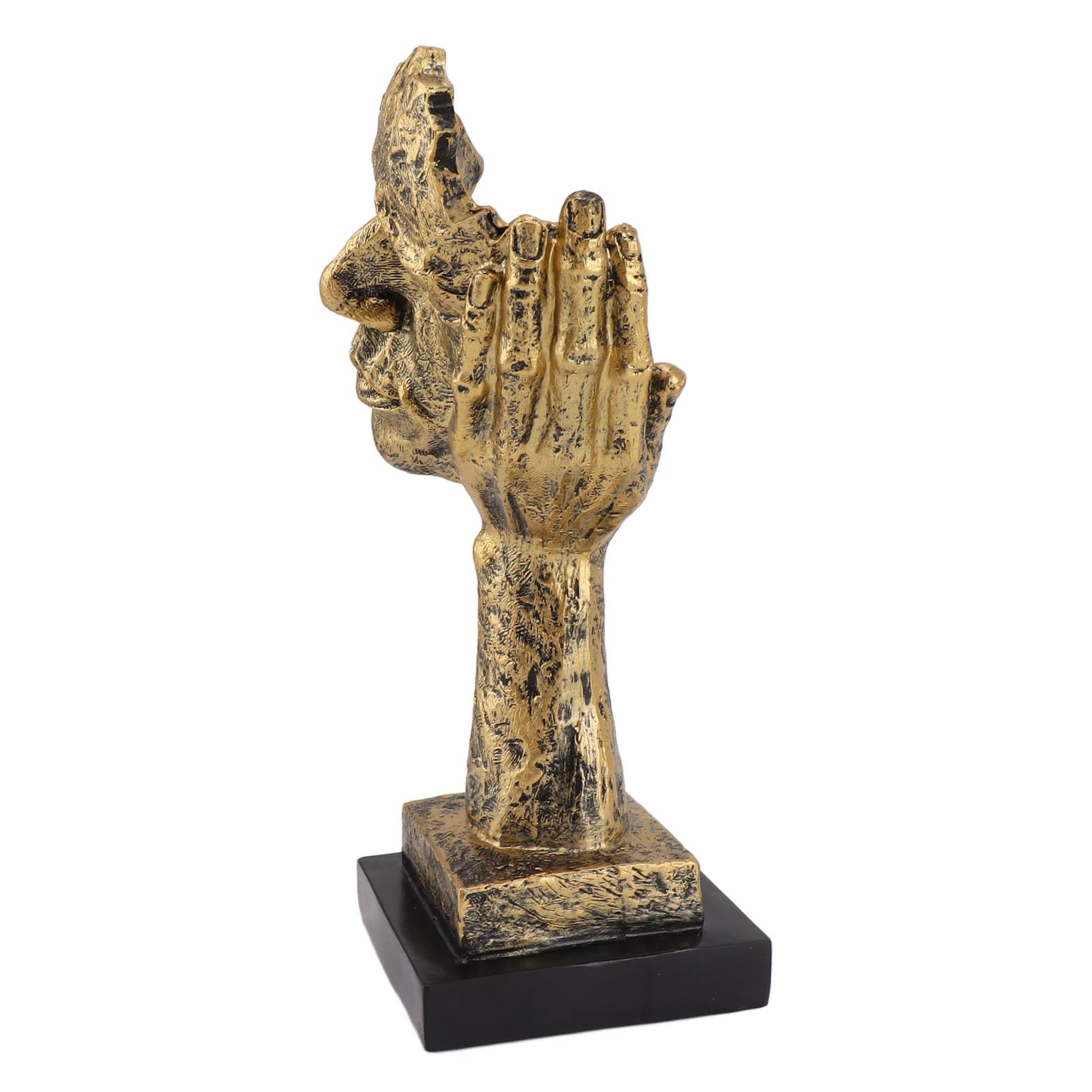 Statua astratta per decorazioni per la casa, materiale in resina premium, scultura artistica fatta a mano, statuetta del pensatore silenzioso per scrivania da ufficio,
