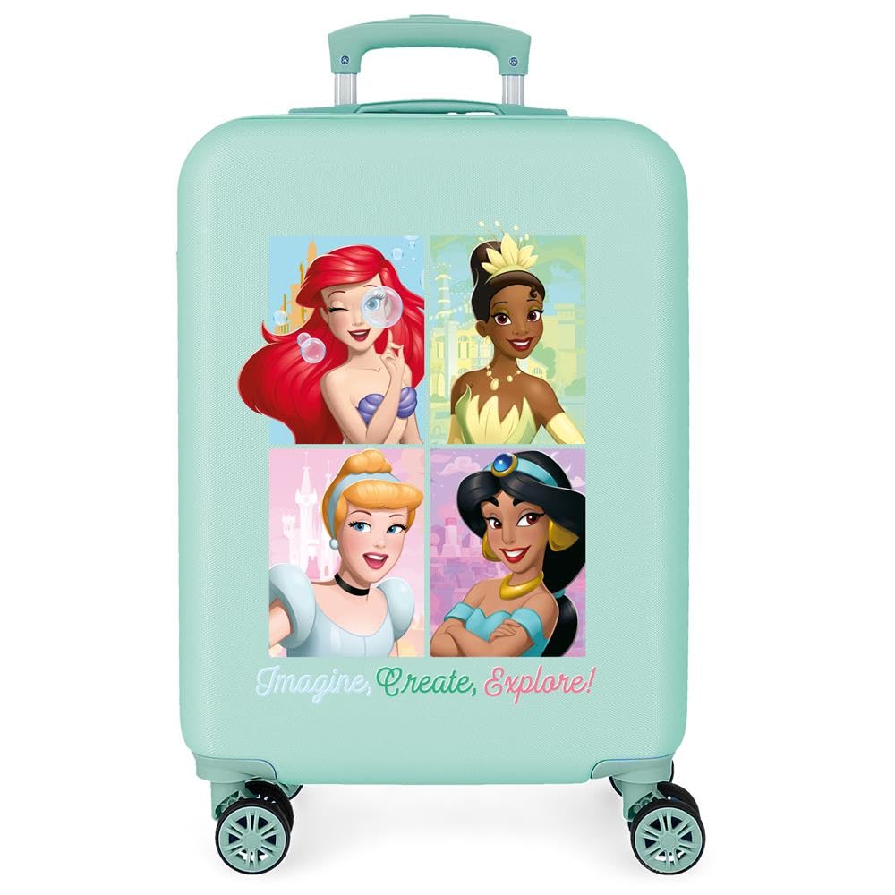 Disney Princess Kinderkoffer, starr, seitlicher Kombinationsverschluss, 4 Räder, Handgepäck aus ABS, einem starren und leichten Material. Von Joumma Bags., Die kleine Meerjungfrau, Talla única, Koffer