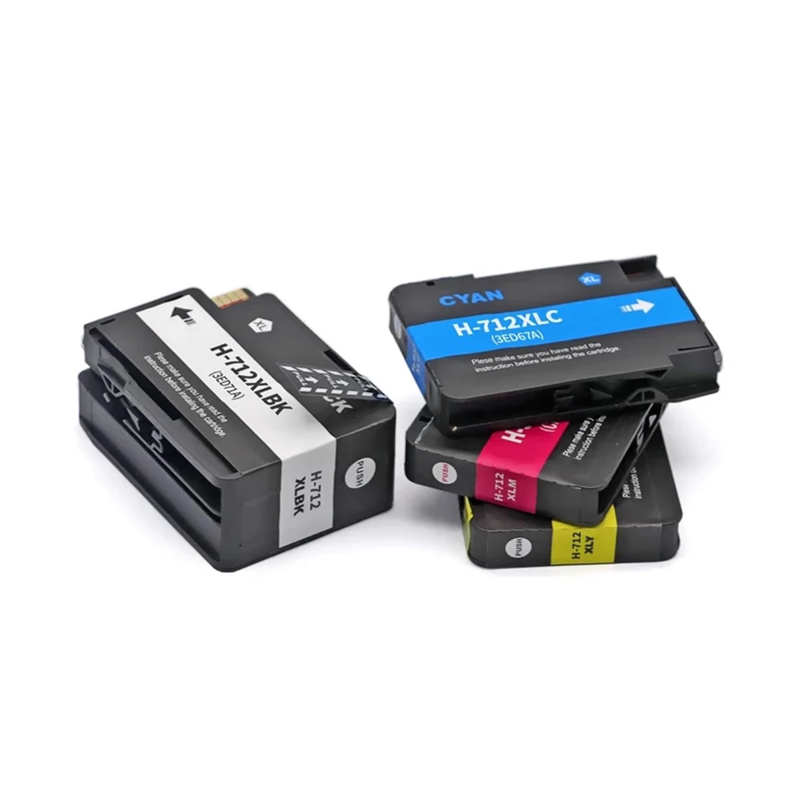 Cartucce d'inchiostro 712XL compatibili for HP DesignJet T210 T230 T250 | T630 T650, capacità XL, fornitura inchiostro, stampa di grande formato
