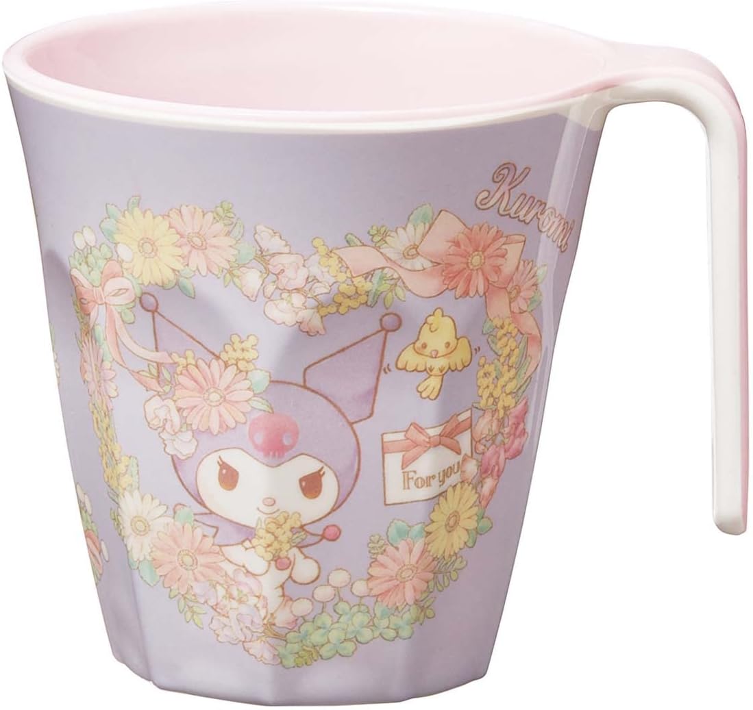 Skater MTH3-A Melamine Tumbler with Handle, 10.1 fl oz (300 ml), Chromi Water P, Sanrio